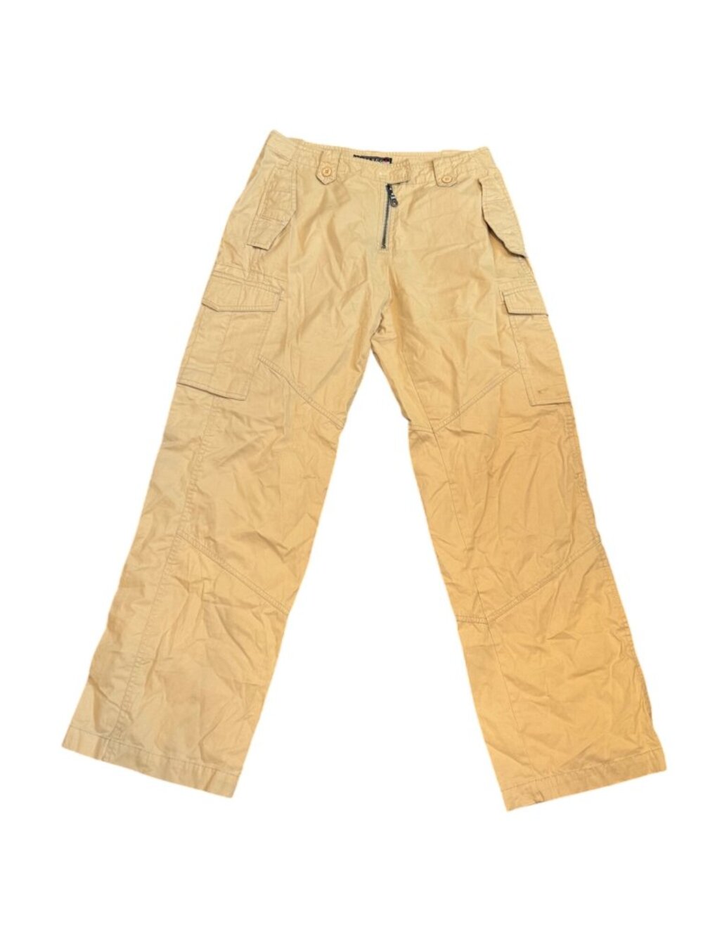 Vintage Killtec Womens Cargo Pants Size 8 Beige Outdoor Wear All-Season Lightwei